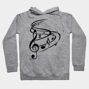 Music notes design Hoodie